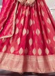 Cherry Red Festive Wear Anarkali Set